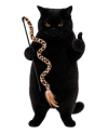 Purrcival cat with his sweet stick