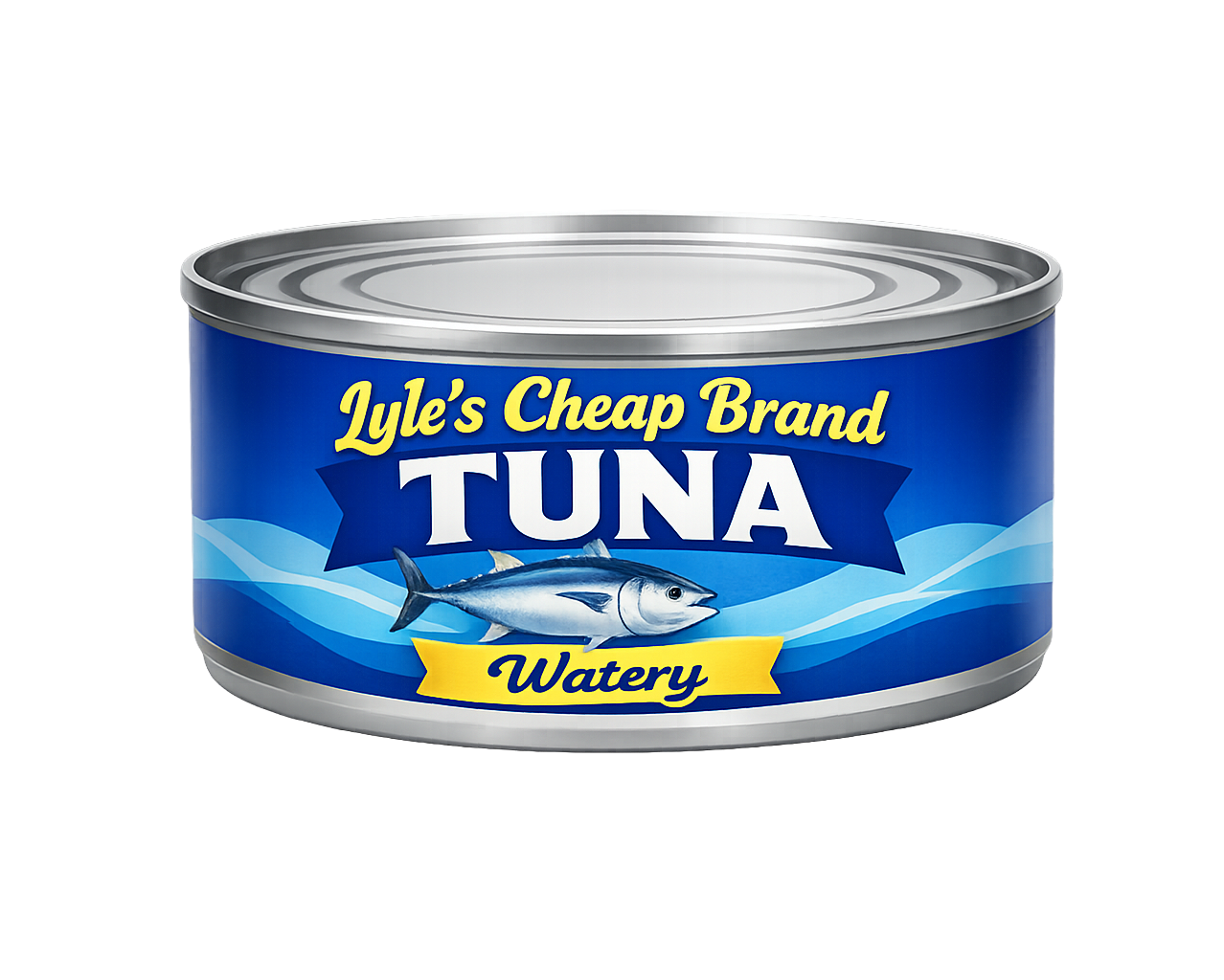 A can of Lyle's Cheap Brand Watery Tuna