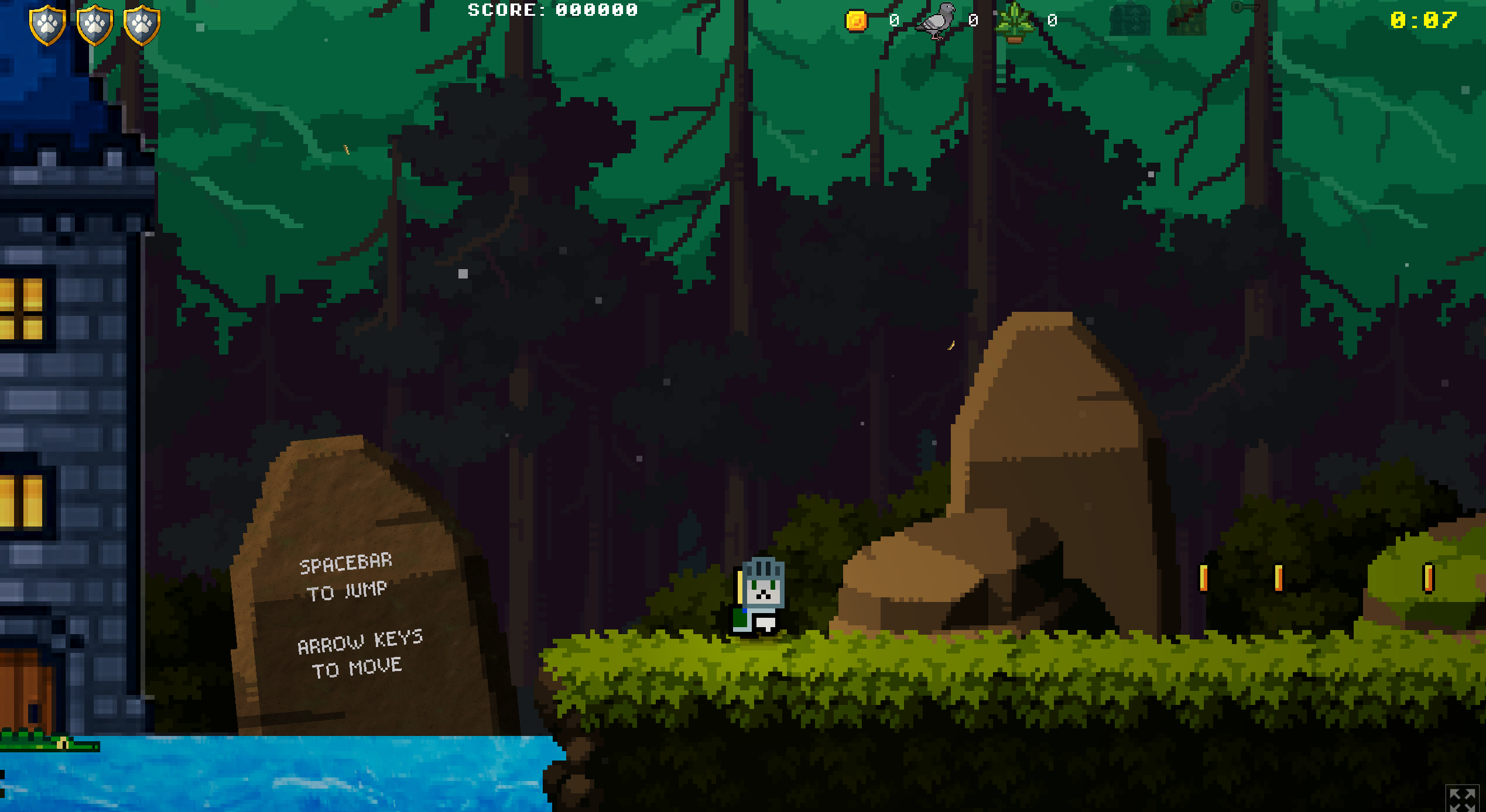 Slyle the Wizard forest level screenshot